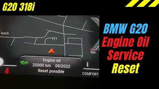 BMW G20 Oil Service | Maintenance Reset | 3 Series Service Menu [DIY]
