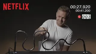 Formula 1’s Kevin Magnussen takes on the Buzzwire Challenge | Netflix