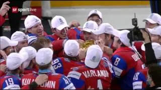 IIHF WC 2012 FINAL █ Russia Celebrates █ Россия празднует победу Финал