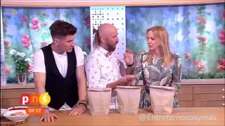 Magic trick goes wrong on live TV : tv presenter's hand impaled