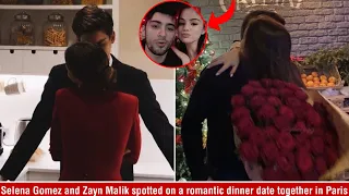 Selena Gomez and Zayn Malik spotted on a date night in the romantic city of Paris