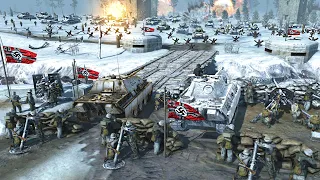 Can German Army Hold CASTLE RUINS vs 3,000 SOVIETS!? - Gates of Hell: WW2 Mod