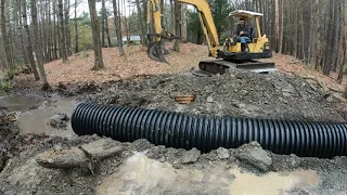 Replacing a culvert pipe