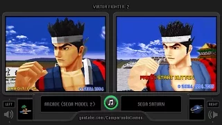 Virtua Fighter 2 (Arcade vs Sega Saturn) Side by Side Comparison