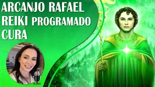 ARCANJO RAFAEL, REIKI CHAMA E SAFIRA VERDE  PARA ATIVAR A ENERGIA DE CURA FÍSICA, MENTAL, ESPIRITUAL