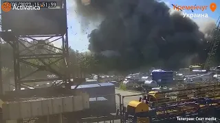 Ракетный удар по ТЦ Кременчуга