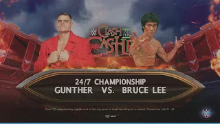 WWE 2K23 Bruce Lee Alt. VS Gunther 1 VS 1 Match WWE 24/7 Match