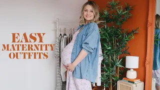 MOST WORN MATERNITY OUTFITS | 8 Months Pregnant