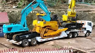 KONTRAK PROYEK CUCI SUNGAI TELAH HABIS‼️🔥RC EXSAVATOR DAN RC BULDOZER DI JEMPUT RC QUESTER TRAI EER