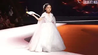 Children's group models walk catwalk at fashion week | kids fashion show