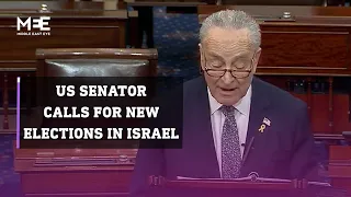 Senator Chuck Schumer calls for new election in Israel, criticises Netanyahu’s leadership