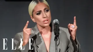 Lady Gaga's Emotional Speech on Surviving Sexual Assault and Mental Health | ELLE