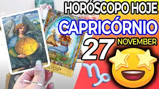 UM MILAGRE ACONTECE NA SUA VIDA 😍 Horoscopo do dia de hoje CAPRICÓRNIO 27 novembro 2022♑️tarô