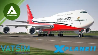 SSG B747-8 Series Anniversary Edition 2.4 - Simply Connect Va - Full Vatsim Flight - X-Plane 11