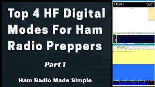 Top 4 HF Digital Data Modes For Ham Radio Preppers - Part 1