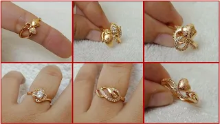 New gold ring designs for women 2021 || Latest gold finger ring design for female