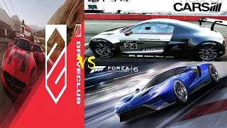 Forza 6 vs. DriveClub vs. Project CARS - Graphics, #Gameplay PS4