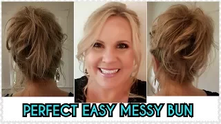 EASY MESSY BUN IN MINUTES - WOMEN OVER 40