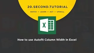 OLDIE - How to use Autofit Column Width: Excel Tutorial #9