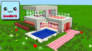 KawaiiWorld: How to Build Modern HI-TECH HOUSE With a POOL!