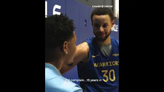 Devin Haney Meets Steph Curry At Warriors Practice 🤝