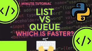 Queue vs List | Which is Faster and Better | Python #Shorts