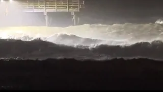 Hurricane Delta causing storm surge, rough surf along Texas Gulf Coast
