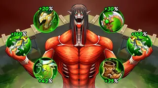 EREN COLOSSAL TITAN GREEN BUILD!! (The best yin bug that can one shot everything!)