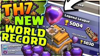 TH7 NEW WORLD RECORD! TH7 IN LEGENDS LEAGUE CLASH OF CLANS•FUTURE T18