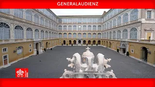 Generalaudienz 02. Juni 2021 Papst Franziskus