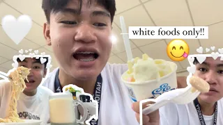 EATING ONLY WHITE FOOD FOR 24 HOURS CHALLENGE