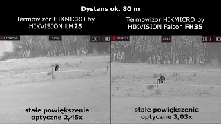 Termowizory HIKMICRO by HIKVISION Lynx Pro LH25 vs Falcon FH35 - test w terenie