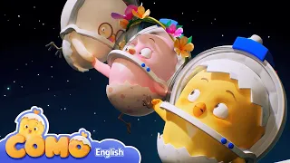 Curious Como SE2 | Space Adventure on an Airplane | Cartoon video for kids | Como Kids TV