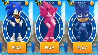 Subway Surfers Sonic Boom vs Sonic Dash GOD MOVIE SONIC v Tag with Ryan Pj Masks All Characters