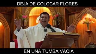 Deja de colocar flores en una tumba vacía