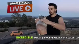 THE SUN ISN'T UP!! 'LIVE & UNCUT' Check out this cool Short/Pixie Haircut - from a Mountain Top