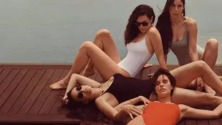 Demi Moore, 58, & Her 3 Daughters Rock Matching One-Piece Swimsuits For New Campaign