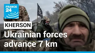 Ukrainian forces advance 7 km in 24 hours in Kherson region • FRANCE 24 English