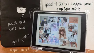 ipad 9 2021 and apple pencil unboxing + accessories haul