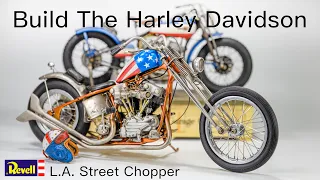 Build The Revell Harley Davidson L.A. street chopper　ハーレーダビッドソン ナックルヘッド チョッパーを作る。