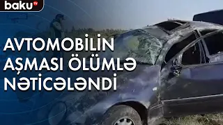 Kürdəmirdə avtomobil aşdı: 1 nəfər öldü, 2 nəfər yaralandı - Baku TV