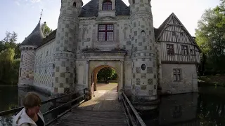 Wandering around the Château de Saint-Germain-de-Livet, near Lisieux Normandy France.