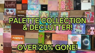 PALETTE COLLECTION & DECLUTTER 2023 ⛱️ 200 + PALETTES // OVER 20% GONE!