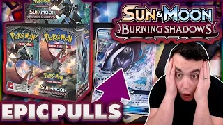 EPIC PULLS! NEW BURNING SHADOWS Sun and Moon Booster Box Opening! Live TCG Opening!