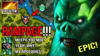 OMG 9MIN RAMPAGE 14MIN RADIANCE 100% Pure Cancer Solo MID Necrophos Ez Deleted Pro Meepo DotA 2