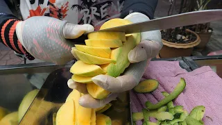 crazy speed! amazing fruits cutting skills - thai street food