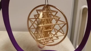 3D Sri Yantra Optimal Large at 30 RPM