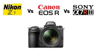 Nikon Z7 Review vs Sony A7R iii vs Canon EOS R