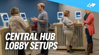 8 Inspiring Central Hub Lobby Setups [REAL CHURCH EXAMPLES]