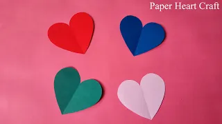 How To Make A Paper Heart | Heart Shape Paper Craft Wall Hanging | Inba Idea